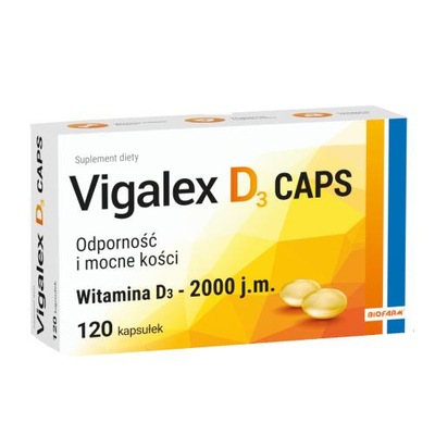 Vigalex D3 Caps 2000 j.m.,120kaps.