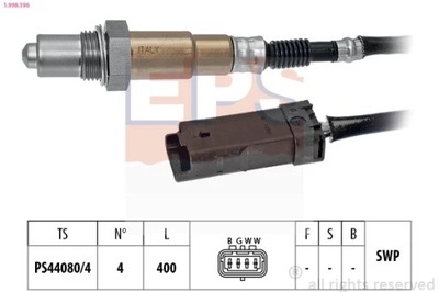 1-998-196 ZONDAS LAMBDA ZONDAS PEUGEOT 208 1,0 12- 