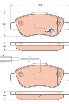 PADS HAM. FIAT P. FIORINO/QUBO 08-/500/PANDA 12-  