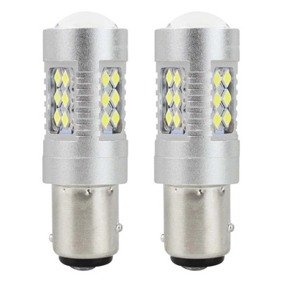 LEMPUTĖS LED CANBUS 3030 24SMD 1157 BAY15D P21/5W WHITE 12V 24V 