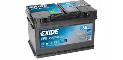 EXIDE EL652 EFB 65Ah 650A START-STOP FORD ECOBOOST 