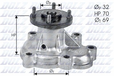 BOMBA DE AGUA DOLZ O131  