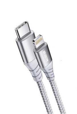 KABEL ESR SZYBKIE ŁADOWANIE IPHONE IPAD 1METR 1M