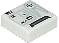 4You LEGO - STAR WARS 3070bpb083 PŁYTKA 1X1 NADRUK