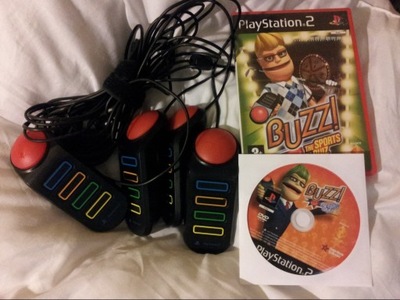 Buzz! oryg. buzzery + 2 gry -Playstation 2 PS2 PS3