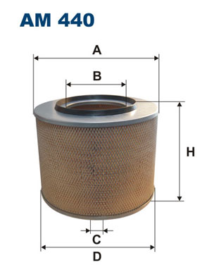 FILTRO AIRE FILTRON AM440 C331015  