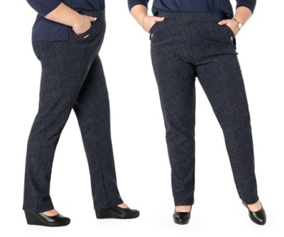 Spodnie Damskie Cygaretki Duże Rozm W202-2 6XL/7XL