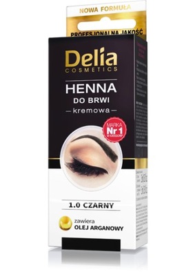 Delia Henna w kremie do brwi i rzęs Czarna