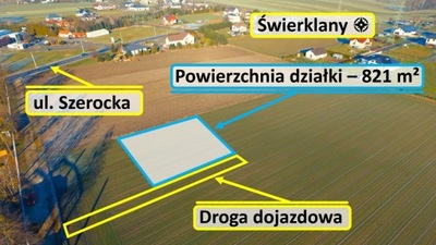 Działka, Świerklany, 821 m²