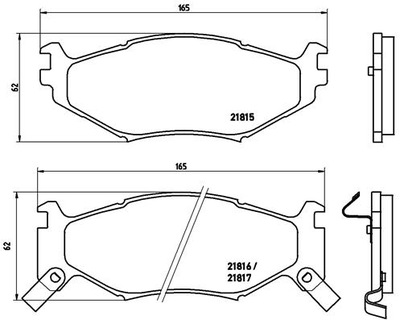 BREMBO P 11 007 КОМПЛЕКТ КОЛОДОК ТОРМОЗНЫХ, ТОРМОЗА TARCZOWE