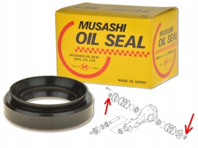 Subaru forester 1 97-02 сальник полуось задний фото №1