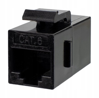 NEKU Łącznik keystone 2x RJ45 UTP kat.6 beczka