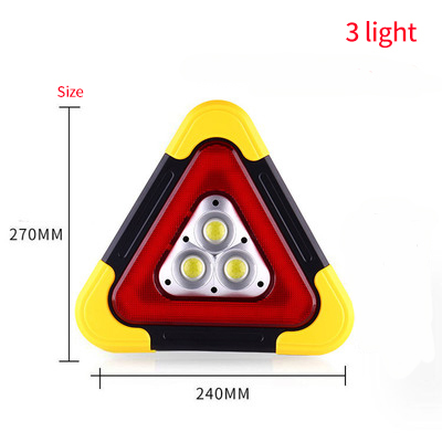 Car Triangle Warning Light Portable Reflective Bat 