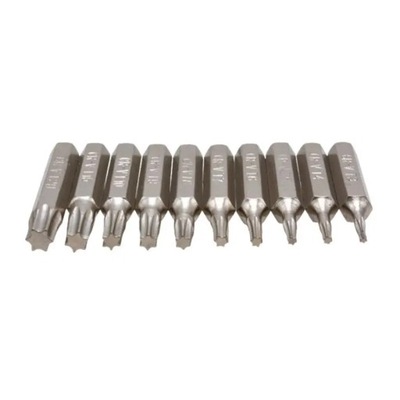 10 sztuk CR-V wkrętak Torx zestaw bitów T3 T4 T5 T6 T7 T8 T9 T10 T15 T20 na