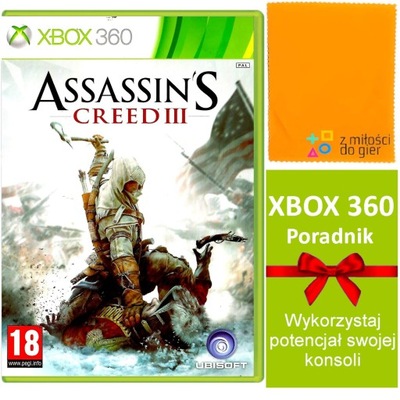 gra akcji XBOX 360 ASSASSIN'S CREED III POWSTAŃ ASASYNIE skradanka