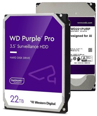 Dysk twardy 22TB WD Purple Pro WD221PURP Western Digital Purple