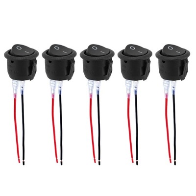Toggle Switch Przewodowy 12v Onoff Zamykany 10a Mini 2 Pin Przełącznik kołyskowy 5