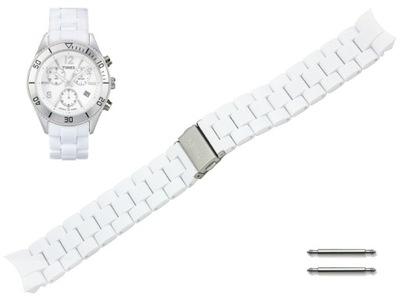 TIMEX bransoleta biała do zegarka T2P004 +T20mm