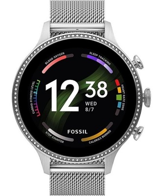 Zegarek Fossil Gen 6 FTW6083 Srebrny Smartwatch