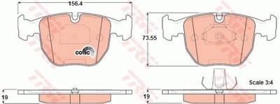 КОЛОДКИ ГАЛЬМІВНІ ПЕРЕД BMW 5/7/X3/X5 2,0-5,0 94-11