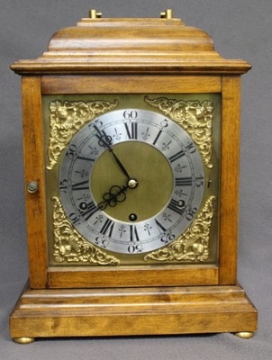 ANGIELSKI, KWADRANSOWY ZEGAR KOMINKOWY.