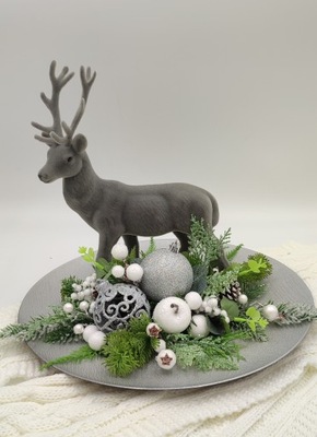 stroik Boże Narodzenie jeleń welurowy renifer