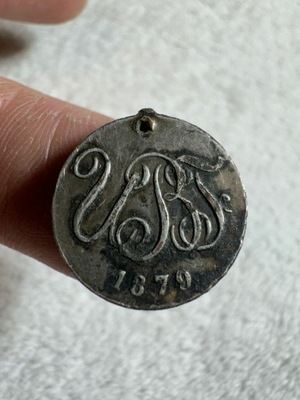 Medal imienny, z 1879 roku