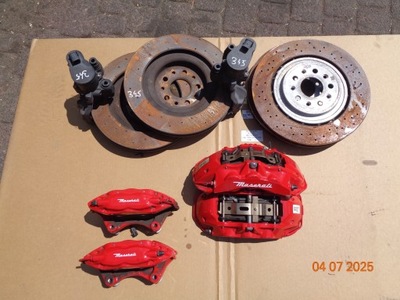 Супорти гальмівні диски комплект червоні перед i задня maserati levante ghibli фото №1