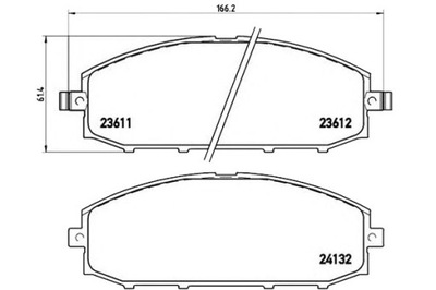 ZAPATAS DE FRENADO NISSAN PATROL GR II 97-10 BREMBO  