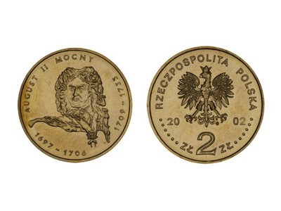 2 zł - August II Mocny - 2002 r.