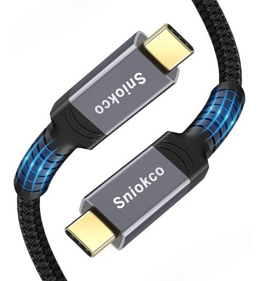 Kabel Sniokco USB C - USB C 40Gbps 80cm