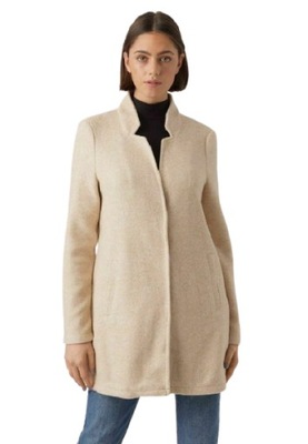 Vero Moda damski melanżowy przejściowy płaszcz beżowy XL