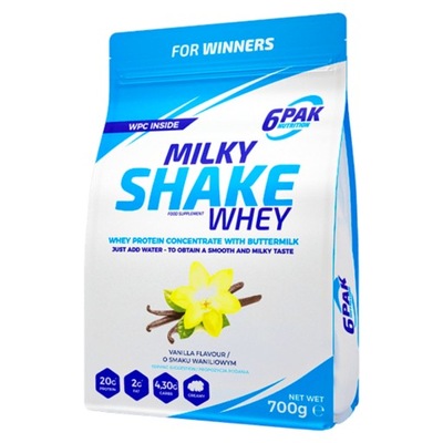 6PAK Nutrition Milky Shake Whey - 700g Wanilia