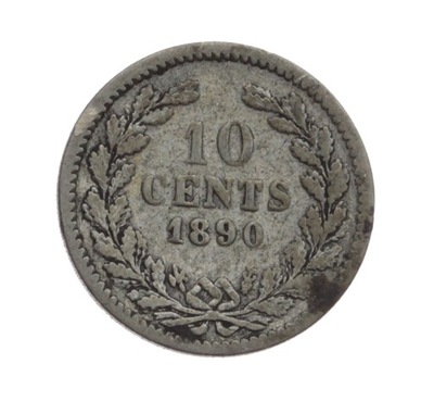 [M2799] Holandia 10 cents 1890