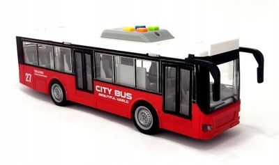 Autobus miejski z dźwiękiem Czerwony
