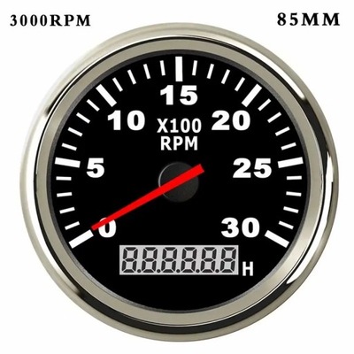 52/85MM BOAT TACHOMETER FOR CAR MARINE TACHO METER GAUGE WITH HOURME~72144