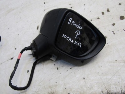 Зеркало наружное правое 9 pin nissan micra k14 фото №1