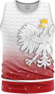 Koszulka Męska KIBICA Sportowa Tank Top POLSKA M