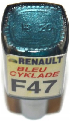 COLOR RENAULT TEF47 F47 BLEU CYKLADE ZAPRAWKA DO RYS ARA 10 ML  