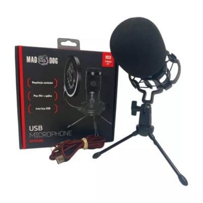 MIKROFON MAD DOG GMC201 KOMPLET W PUDEŁKU