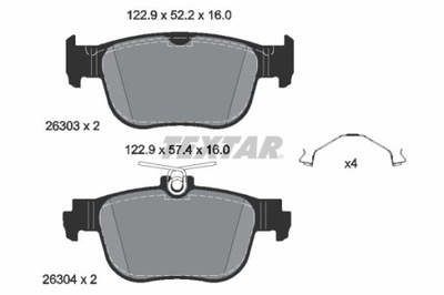 КОЛОДКИ ГАЛЬМІВНІ VW ЗАД CADDY/GOLF 1,0-2,0 TSI 19- 2630301