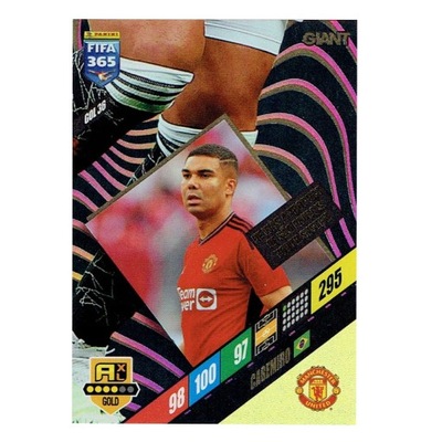 FIFA 365 2024 PANINI karta GOLD GIANT Casemiro GOL 36 MANCHESTER UNITED