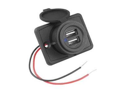 LXG521 DISPOSITIVO DE CARGA DE MONTAJE USB 2 PIEZAS RANURA PARA JACHTU LODZI COCHE 12V 24V  