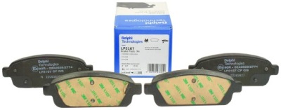 Delphi гальмівні колодки гальмівні задня opel astra j zafira c mokka mokka x фото №1