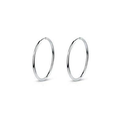 Kolczyki srebrne koła classic 3 cm