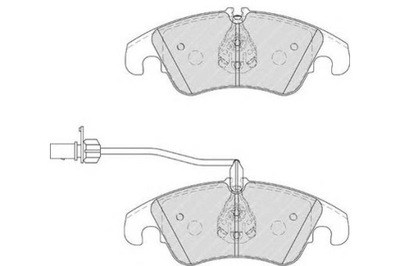 FERODO SET PADS HAM. FRONT (ZE SRUBAMI PROW  