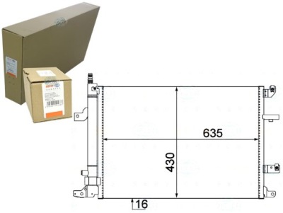 Behr hella конденсатор кондиционера volvo s60 i 2.4 фото №1
