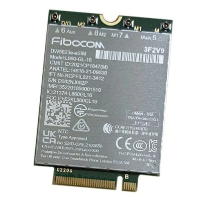 Modem DELL WWAN DW5825e-eSIM Qualcomm Snapdragon X12 DELL FM01R-GL