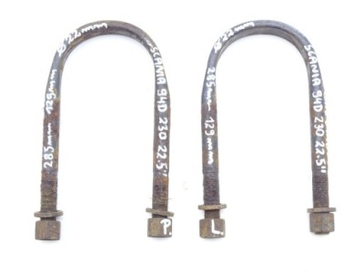 Scania 4 94 95-04 скоба ресора m22x129x285 фото №1