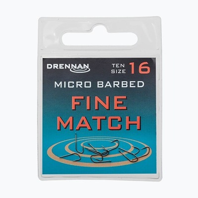 Haczyki Drennan Fine Match rozmiar #16